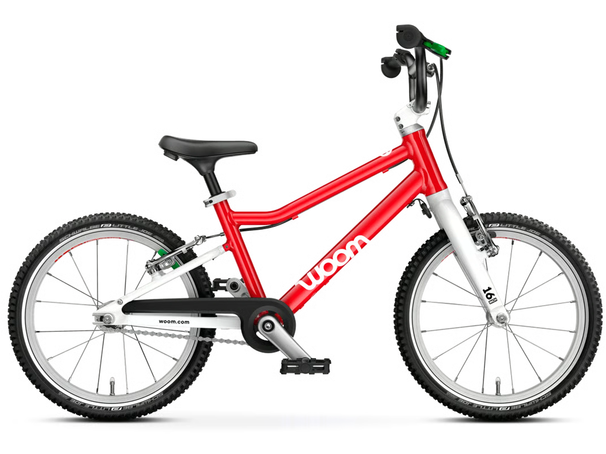 woom GO 3, Ausführung Standard in woom red, Seitenansicht
