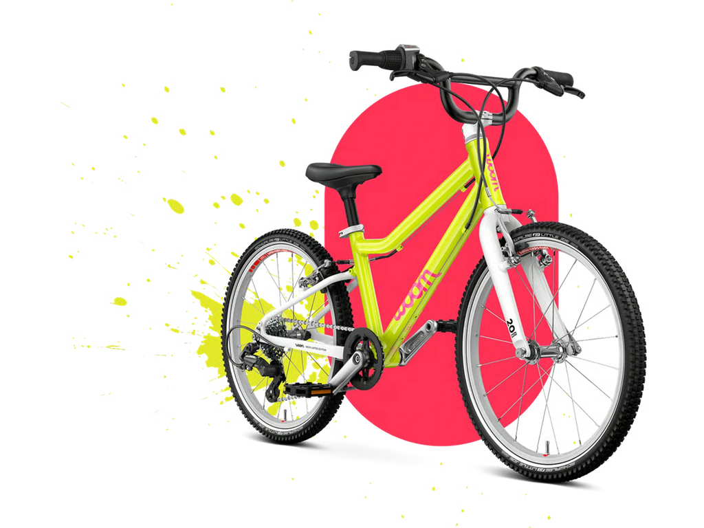 woom GO 4 in neon lime, Seitenansicht