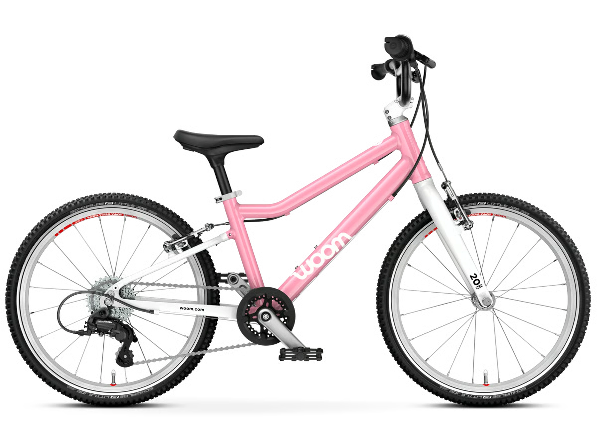 woom GO 4 in powder pink, Seitenansicht