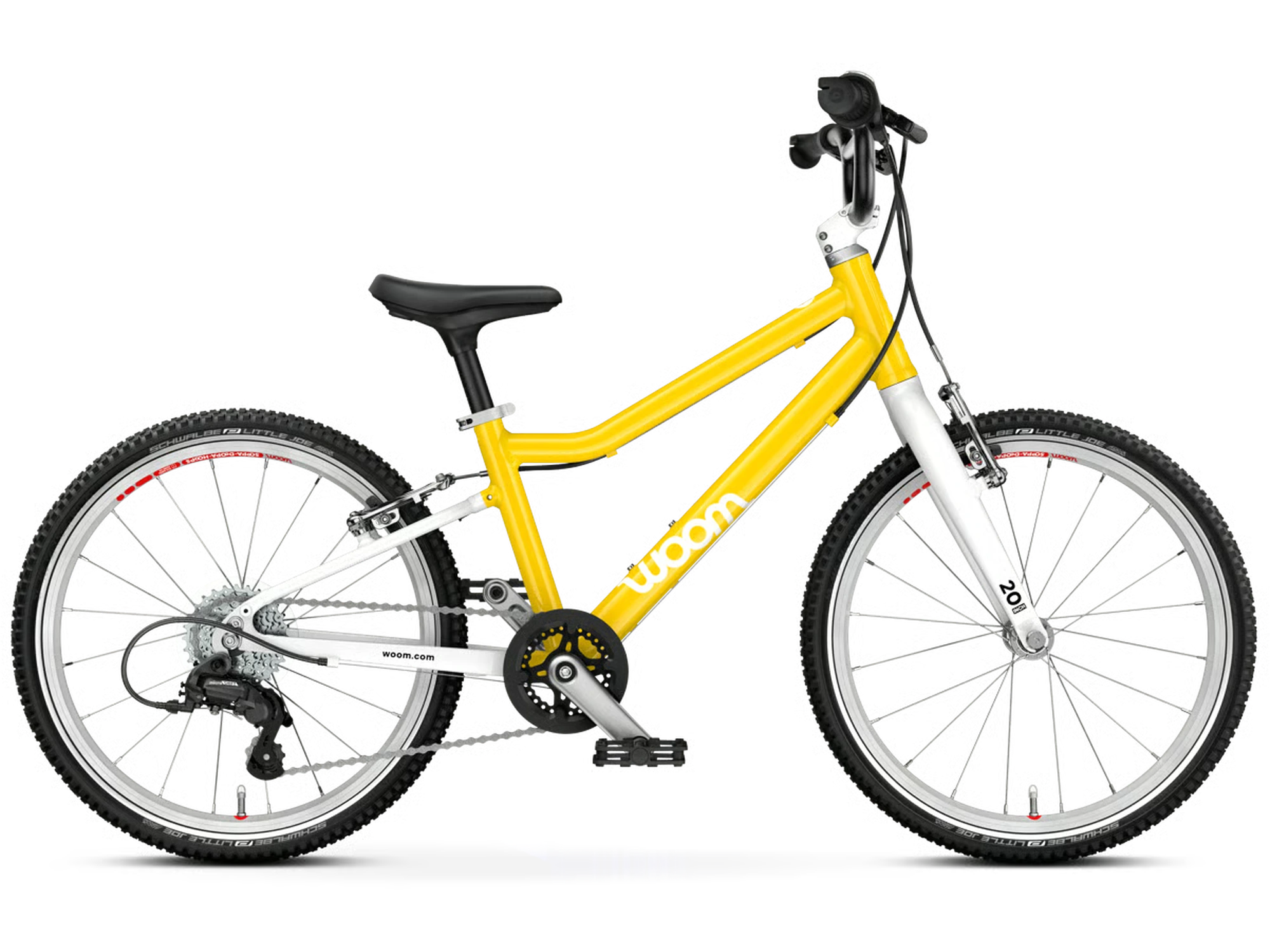 woom GO 4 in vibrant yellow, Seitenansicht